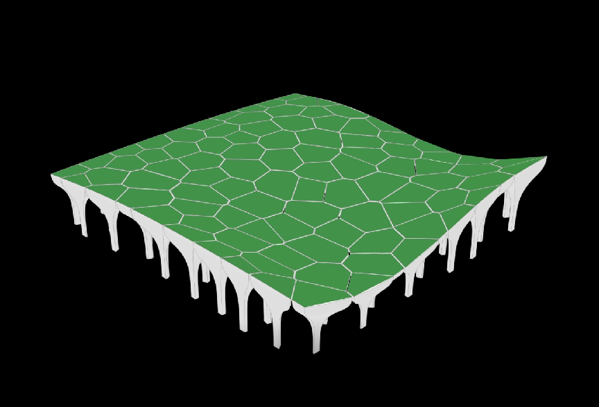 Voronoi canopy structure